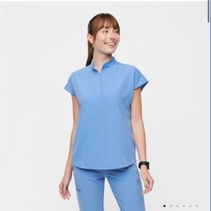 Figs Scrub Pant & Top Set - Ceil Blue